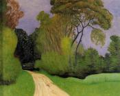 菲利克斯瓦洛东 - The Entrance to the Villa Beaulieu in Honfleur